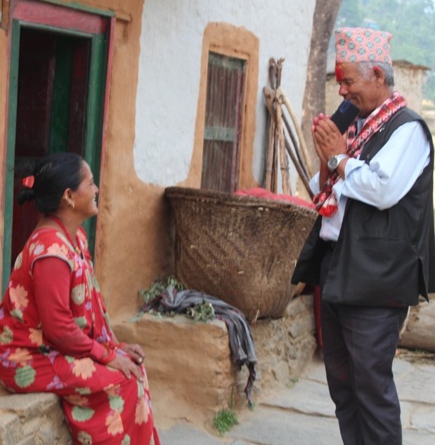 नगर प्रमुखमा जितेपछि संचरनाका नगरका वडा मिलानमा लाग्ने बताए ,नगर प्रमुखका उम्मेदवार रङ्गबहादुर, खाती