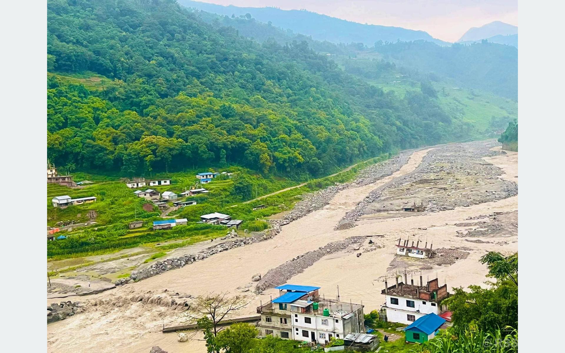 मेलम्ची खानेपानी आयोजनाको पूर्वाधारमा ठूलो क्षति