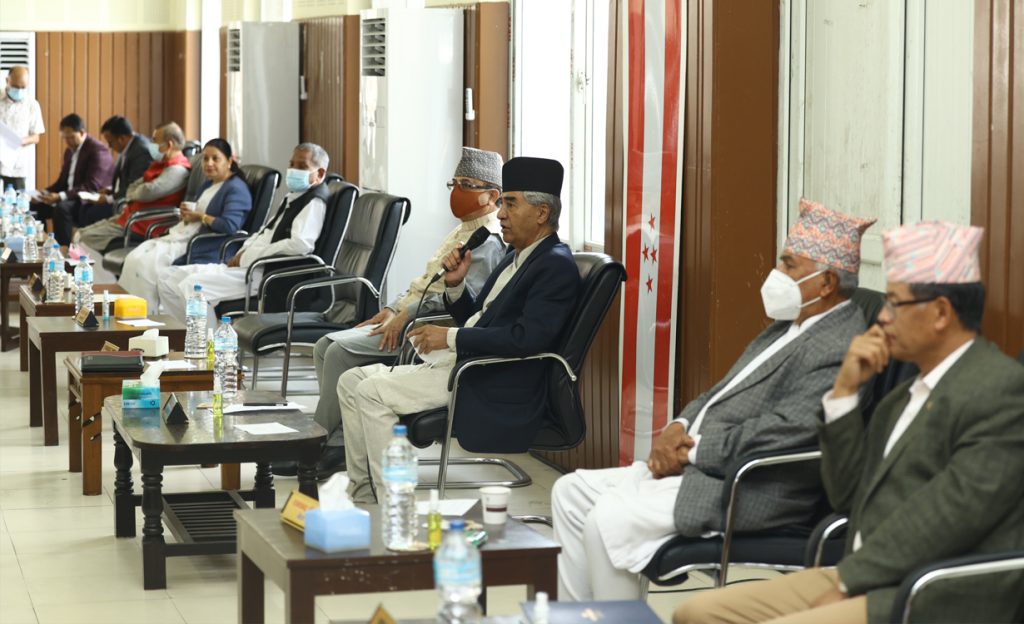  ४ मंसिरमा हुने निर्वाचनको समानुपातिक पद्धतितर्फको बन्द सूचीका विषयमा छलफल