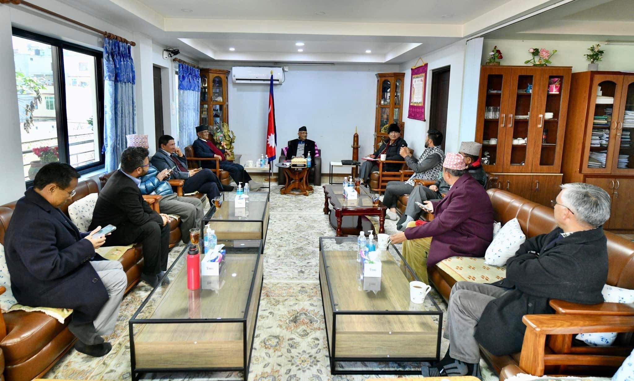 सात दलीय नयाँ सत्ता गठबन्धनको बैठकअहिले  विहान ११ बजे