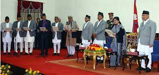 नवनियुक्त मन्त्रीहरूले शीतलनिवासमा  लिए पद तथा गोपनीयताको शपथ
