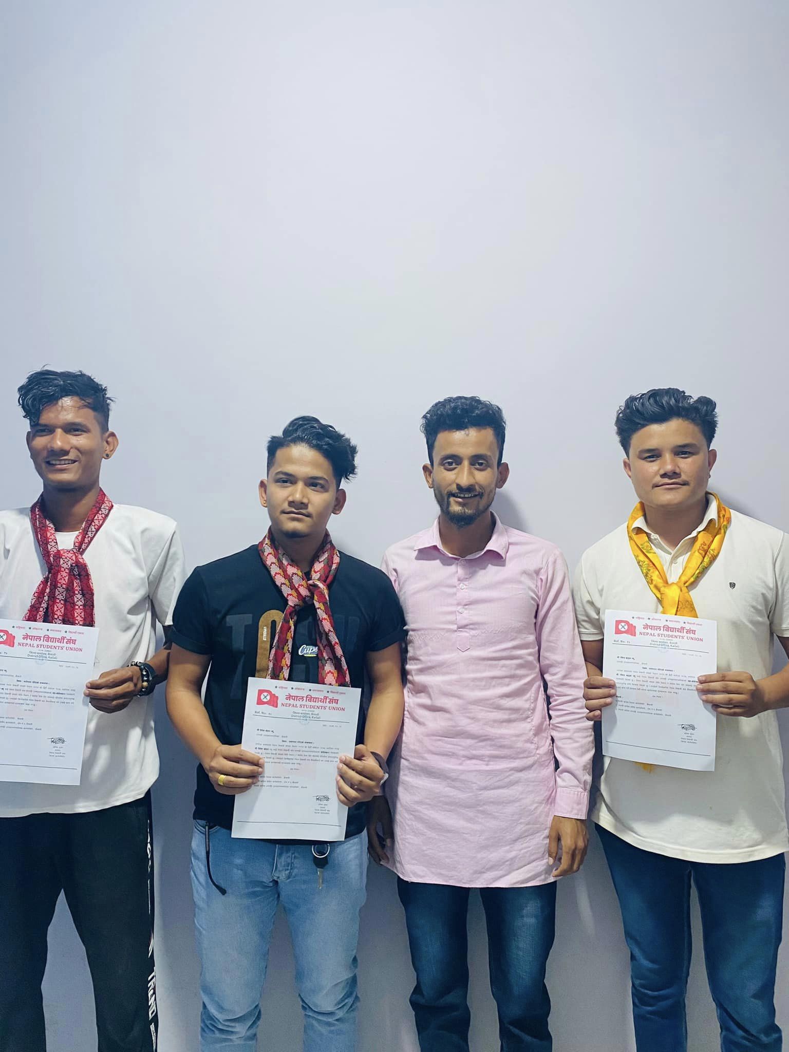 नेपाल विधार्थी संघ धनगढी उपमहानगरपालिकाको संयोजक र सहसंयोजक   मनोनित