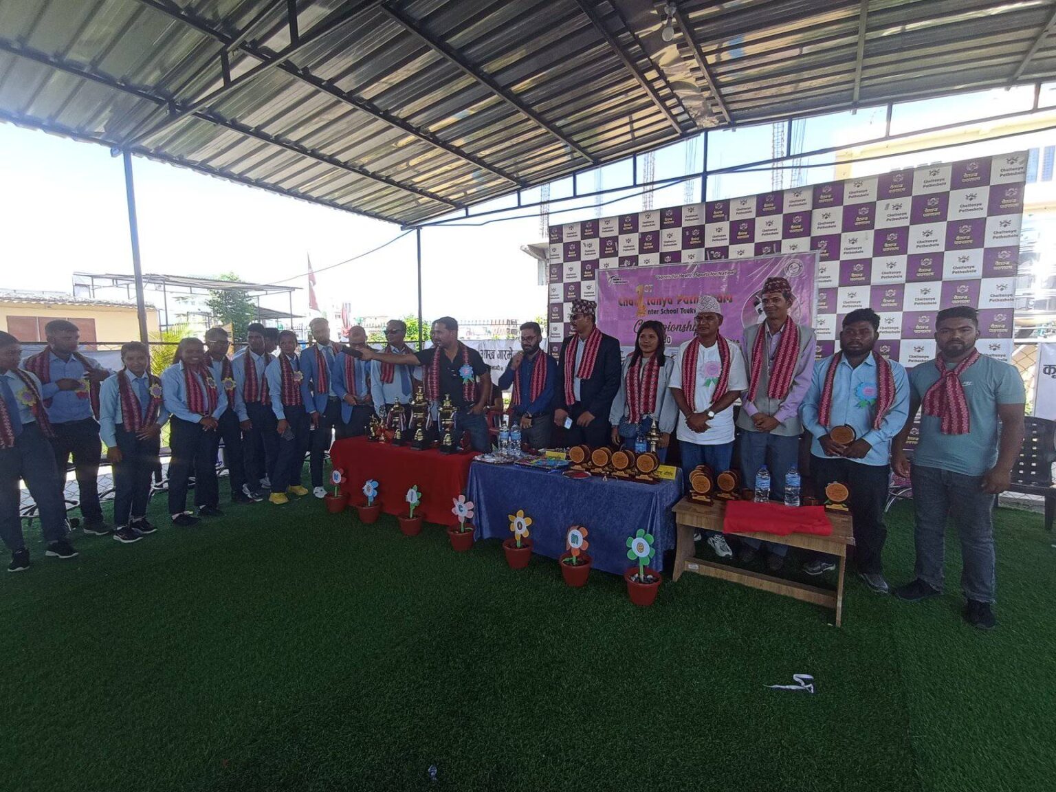 धनगढीमा रहेको चैतन्य पाठशालास्कुलद्धारा  विद्यालय तेक्वान्दो प्रतियोगिता १२,र १३ गते आयोजना