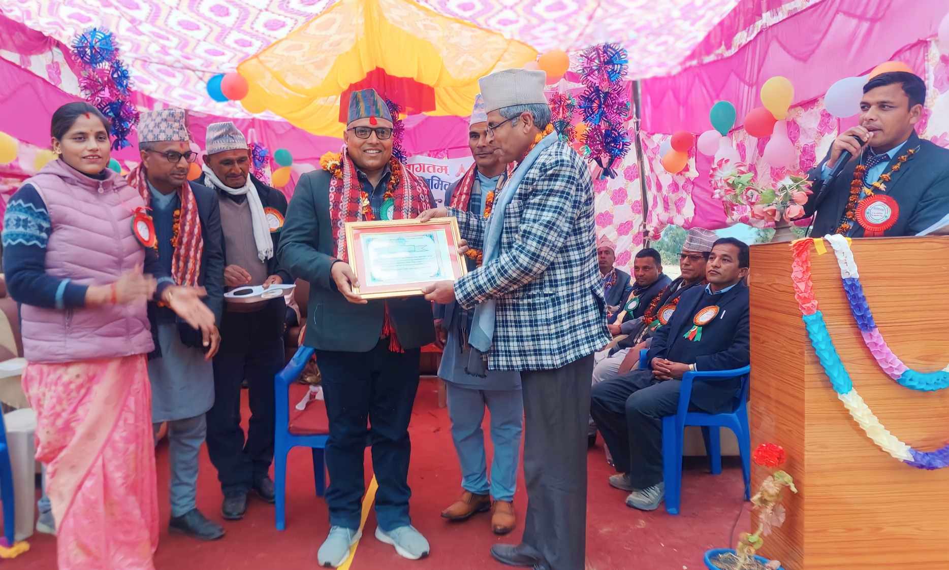 समाजसेवी पनेरू सम्मानित