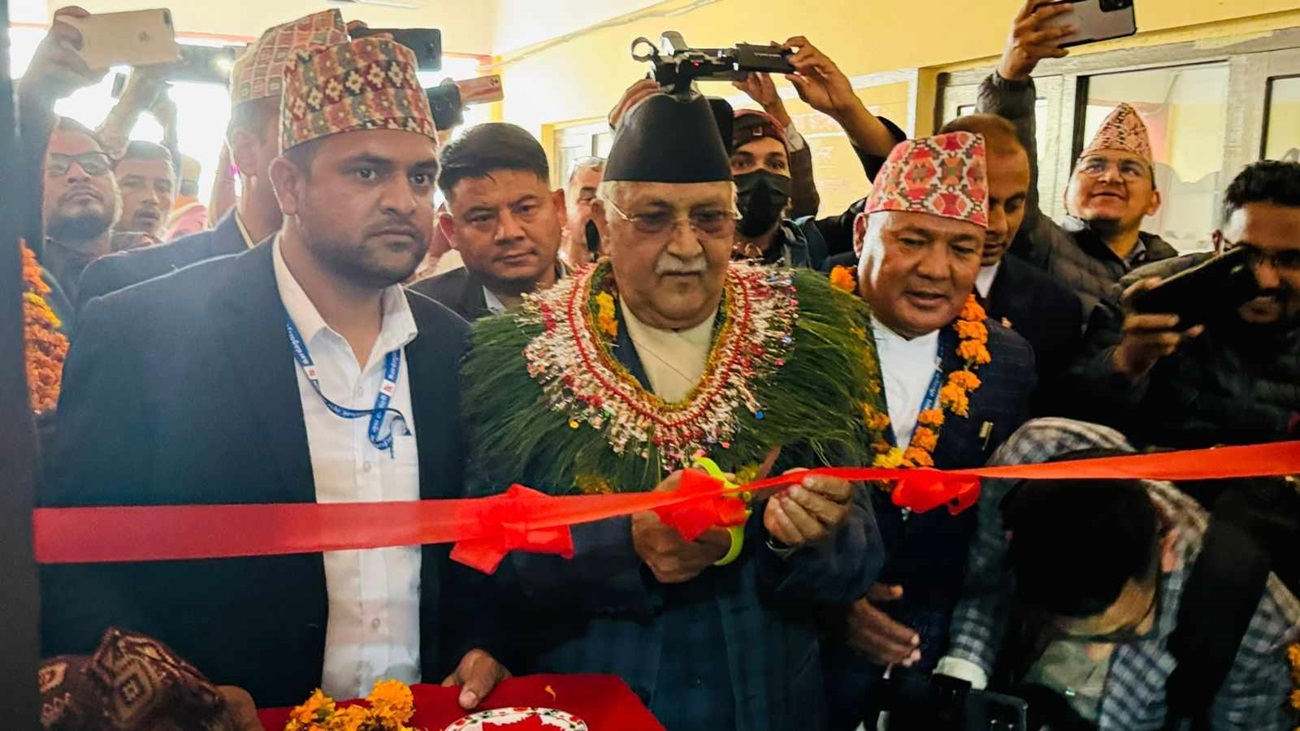 ओलीले उद्‌घाटन गरे बर्दगोरिया गाउँपालिकाको प्रशासनिक भवन